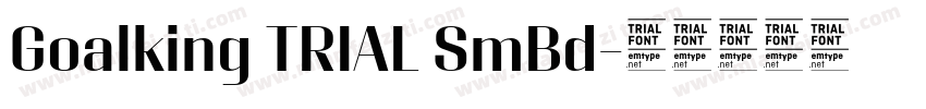 Goalking TRIAL SmBd字体转换